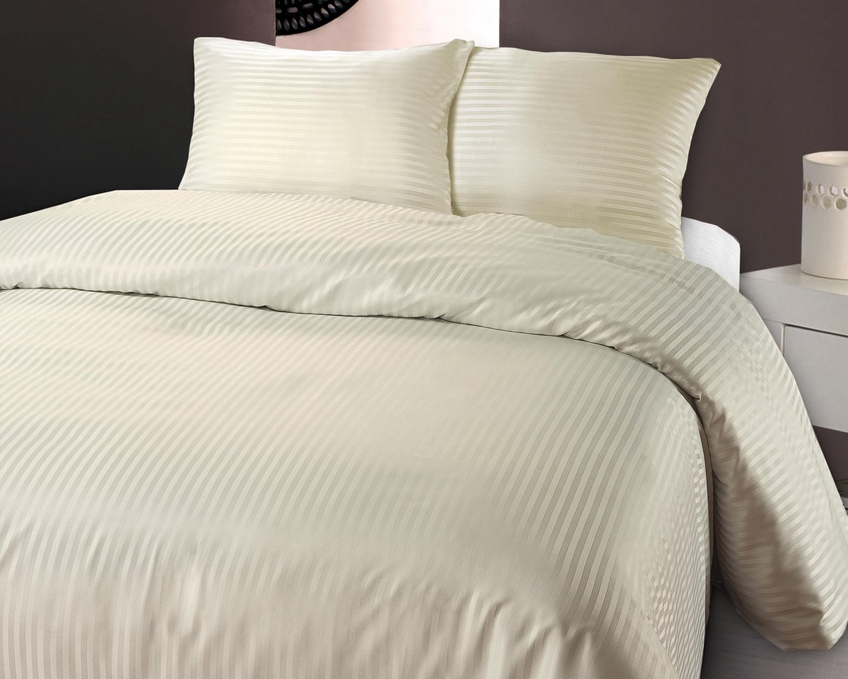 ZENsation Dallas Whisper Cream - Dekbedovertrek: Lits Jumeaux (240 Cm)