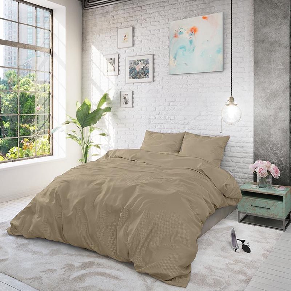 ZENsation Dbo Zen Satin Point Taupe 240 X 200/220 - Bruin