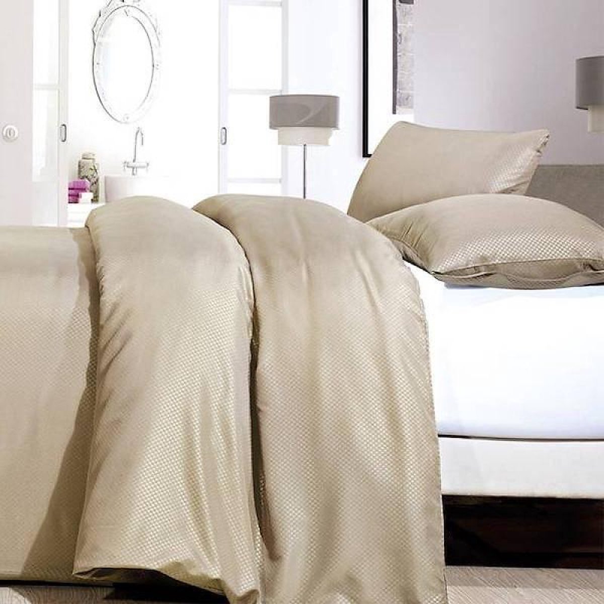ZENsation Dbo Zen Satin Point Taupe 240 X 200/220 - Bruin