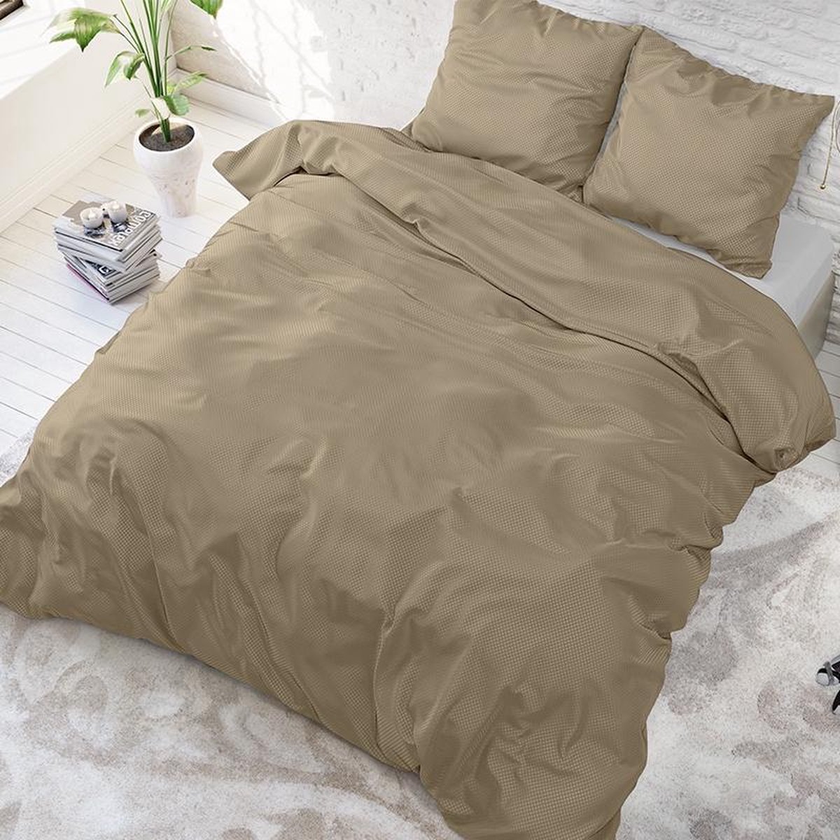 ZENsation Dbo Zen Satin Point Taupe 240 X 200/220 - Bruin