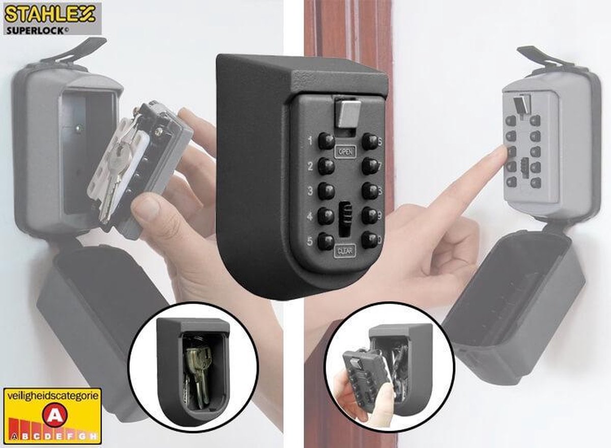 Stahlex - Sleutelkluis Met Cijferslot