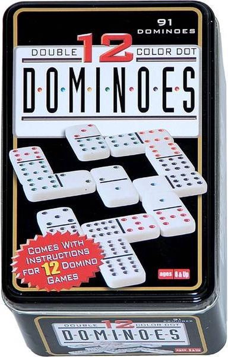 Longfield Games Longfield Domino Dubbel 12 In Blik