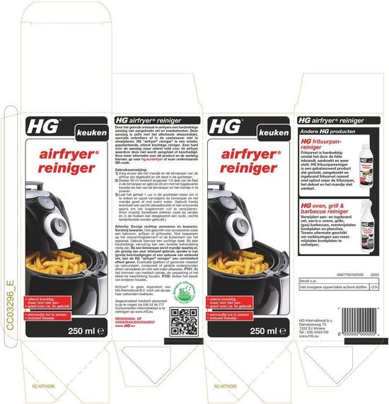 Hg Airfryer Reiniger