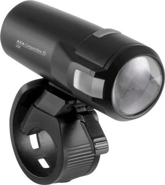 AXA koplamp Compactline 35 e bike led - Zwart