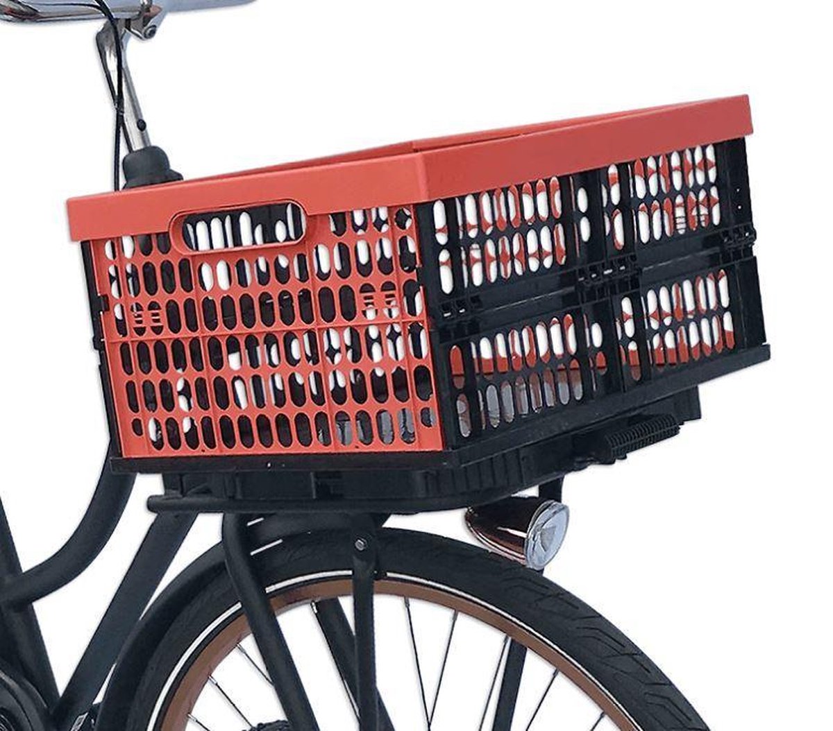 Plates 4 Bikes fietskrat vouwbaar 32 liter/zwart 2 delig - Rood