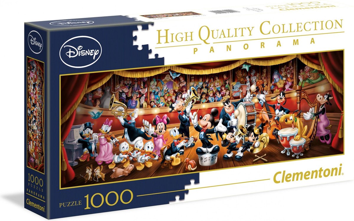 Clementoni Puzzel Panorama Disney Orkest 1000 Stukjes