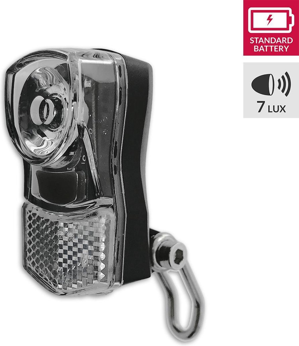 Lynx koplamp in blisterverpakking batterij 7 lux led - Zwart