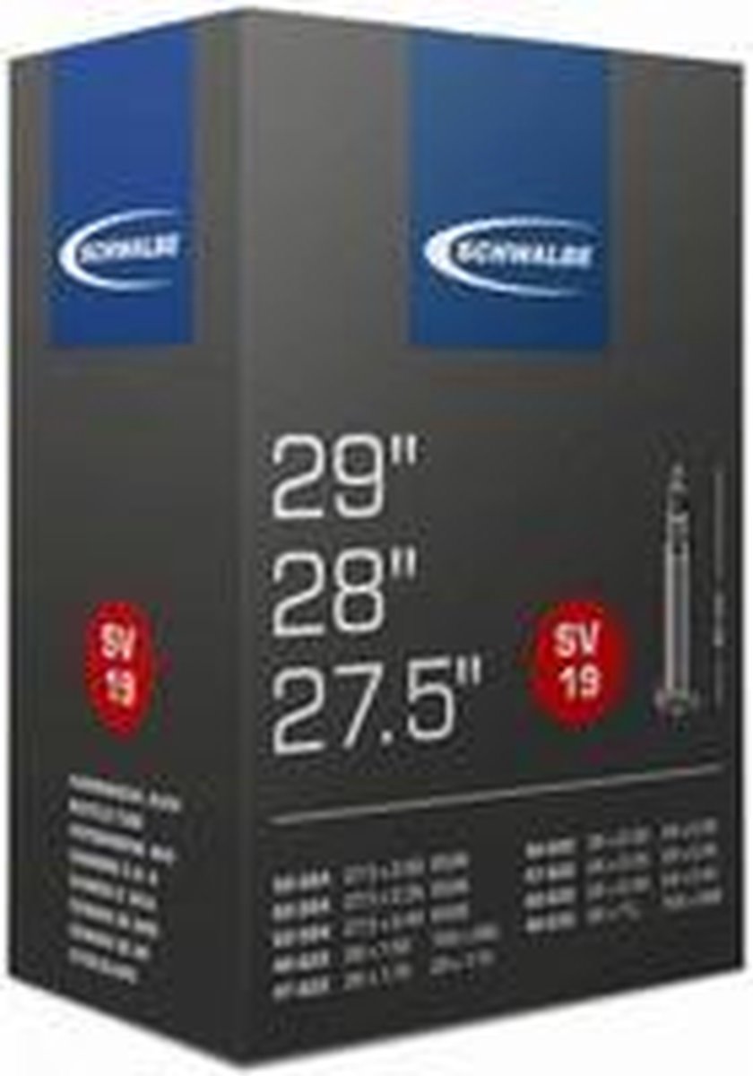 Schwalbe binnenband 27.5/29 x 1.5/2.4 (40/62 584/635) SV 40 mm - Zwart