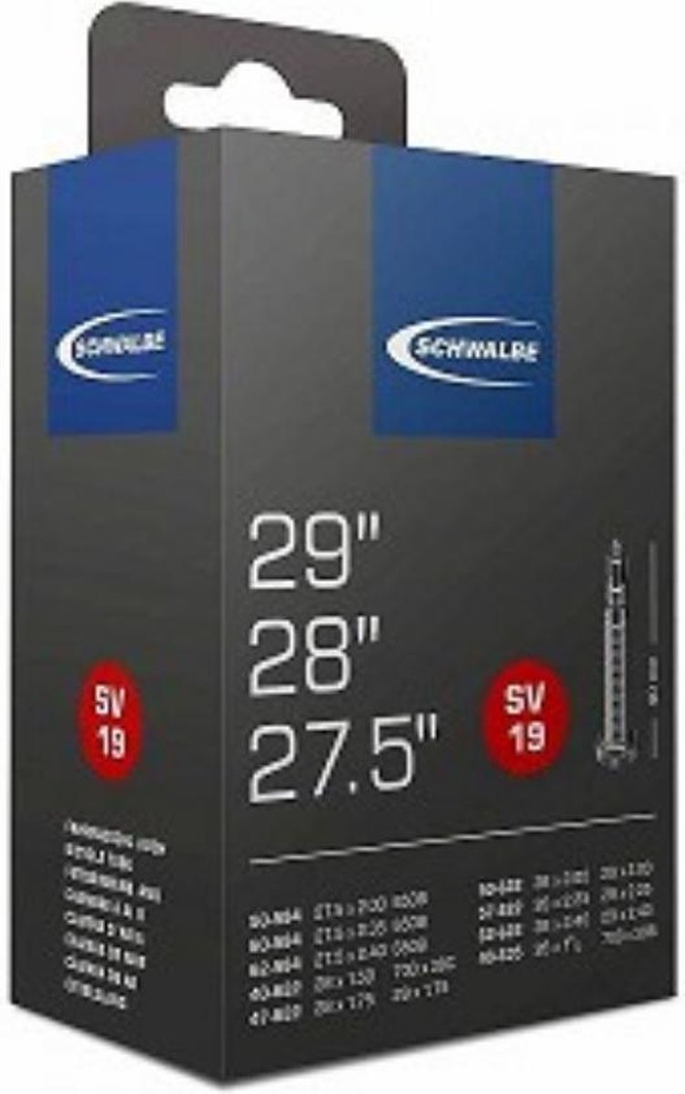 Schwalbe binnenband 27.5/29 x 1.5/2.4 (40/62 584/635) SV 40 mm - Zwart