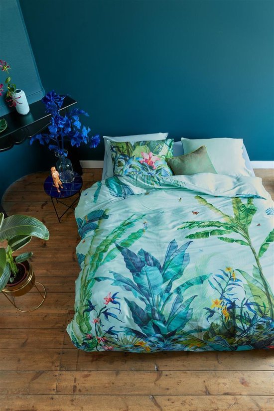 Beddinghouse Dekbedovertrek Selva Green- Katoensatijn - Groen