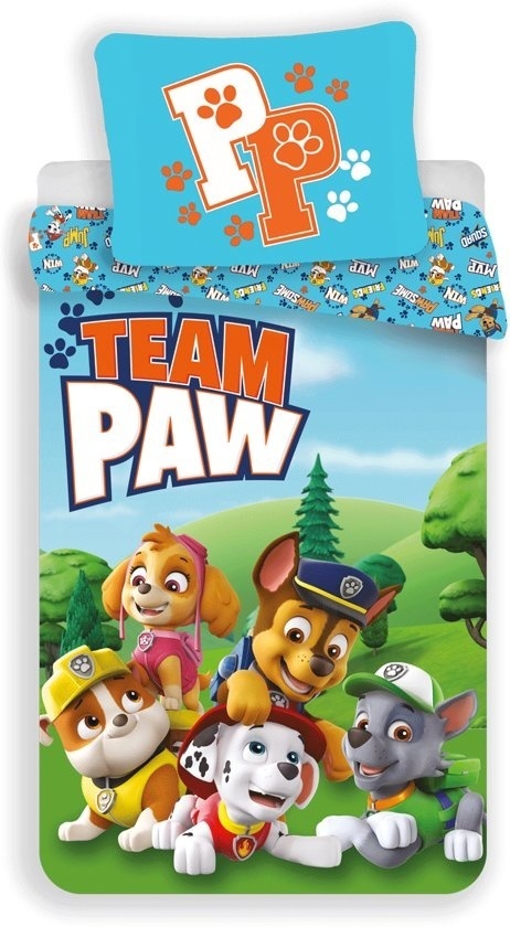 Paw Patrol Dekbedovertrek - Eenpersoons - 140 x 200 cm - Multi