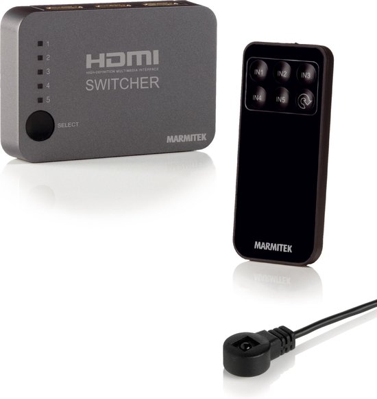 Marmitek Connect 350 UHD 4K HDMI Switch - Zwart