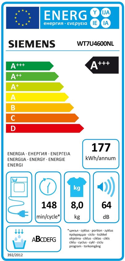 Siemens WT7U4600NL - Wit