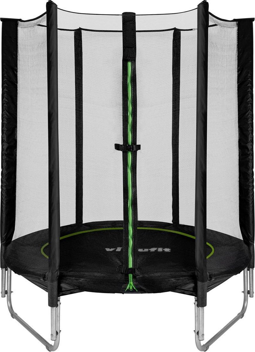 VirtuFit Kindertrampoline met Veiligheidsnet 140 cm - Zwart