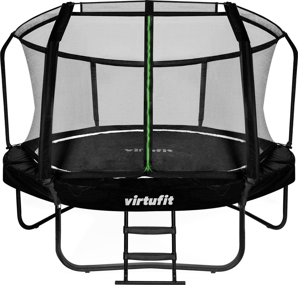 VirtuFit Premium Trampoline met Veiligheidsnet 366 cm - Zwart