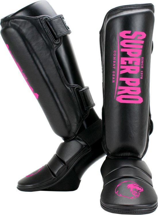 Super Pro Combat Gear Protector Scheenbeschermers -/ - S - Zwart