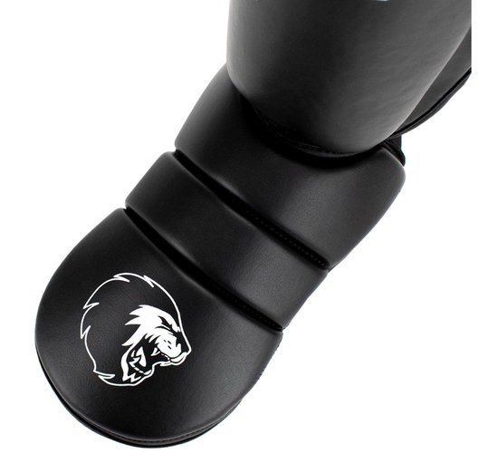 Super Pro Combat Gear Protector Scheenbeschermers -/Wit - M - Zwart