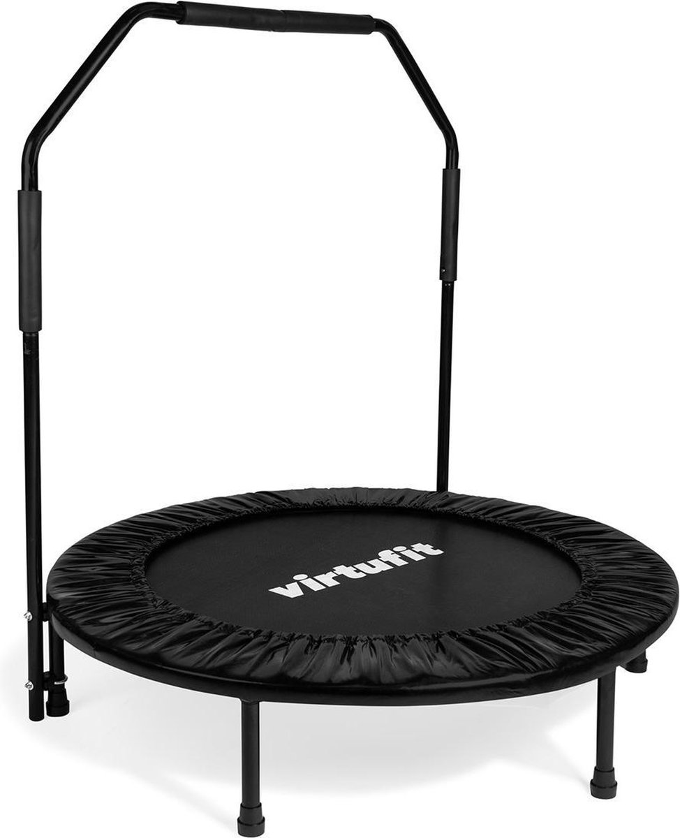 VirtuFit Opvouwbare Fitness Trampoline met Handvat 100 cm - Zwart