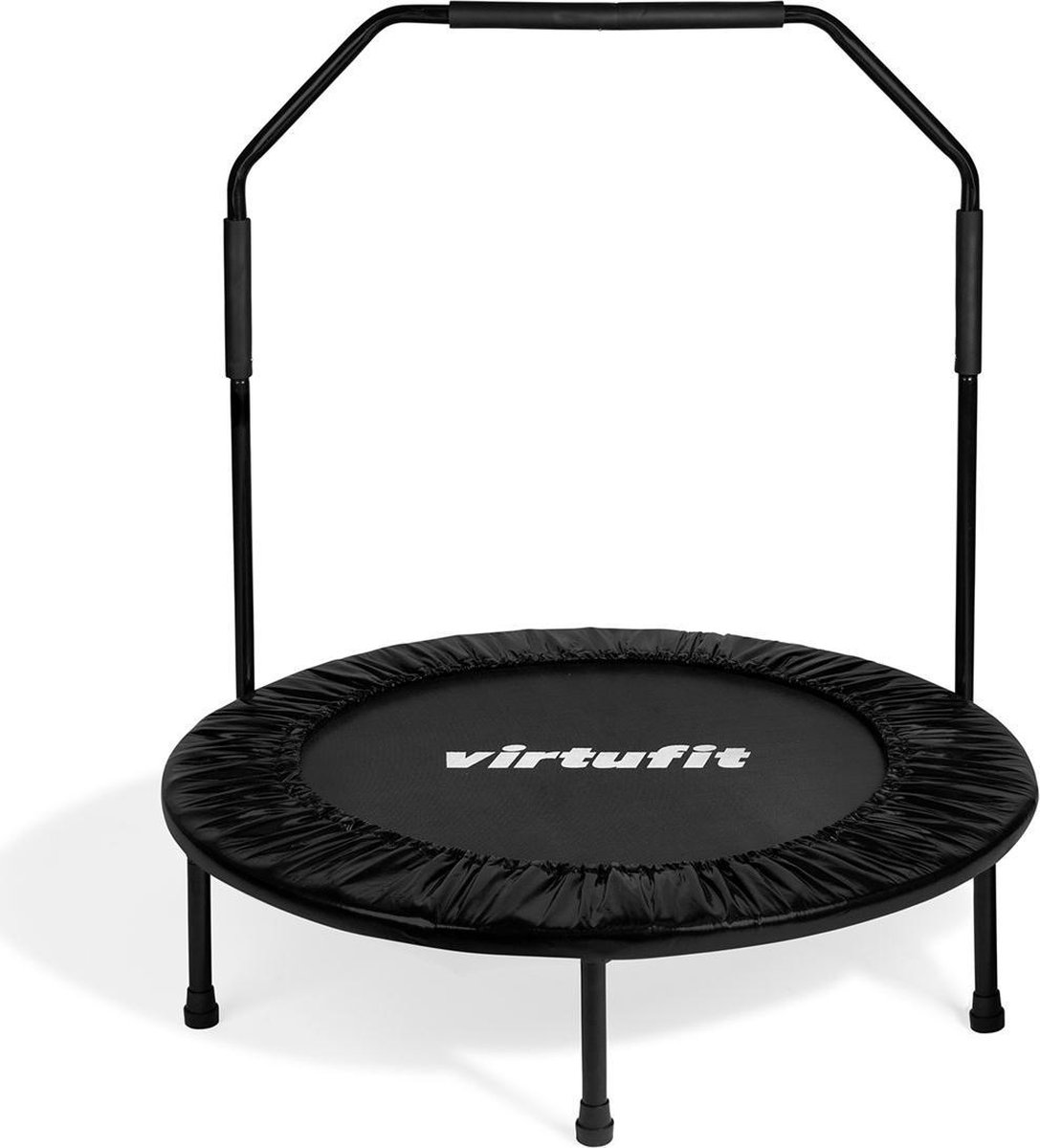 VirtuFit Opvouwbare Fitness Trampoline met Handvat 100 cm - Zwart