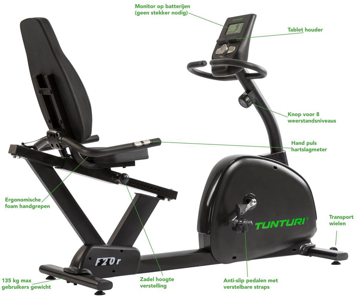 Tunturi Competence F20-R Ligfiets - Gratis trainingsschema