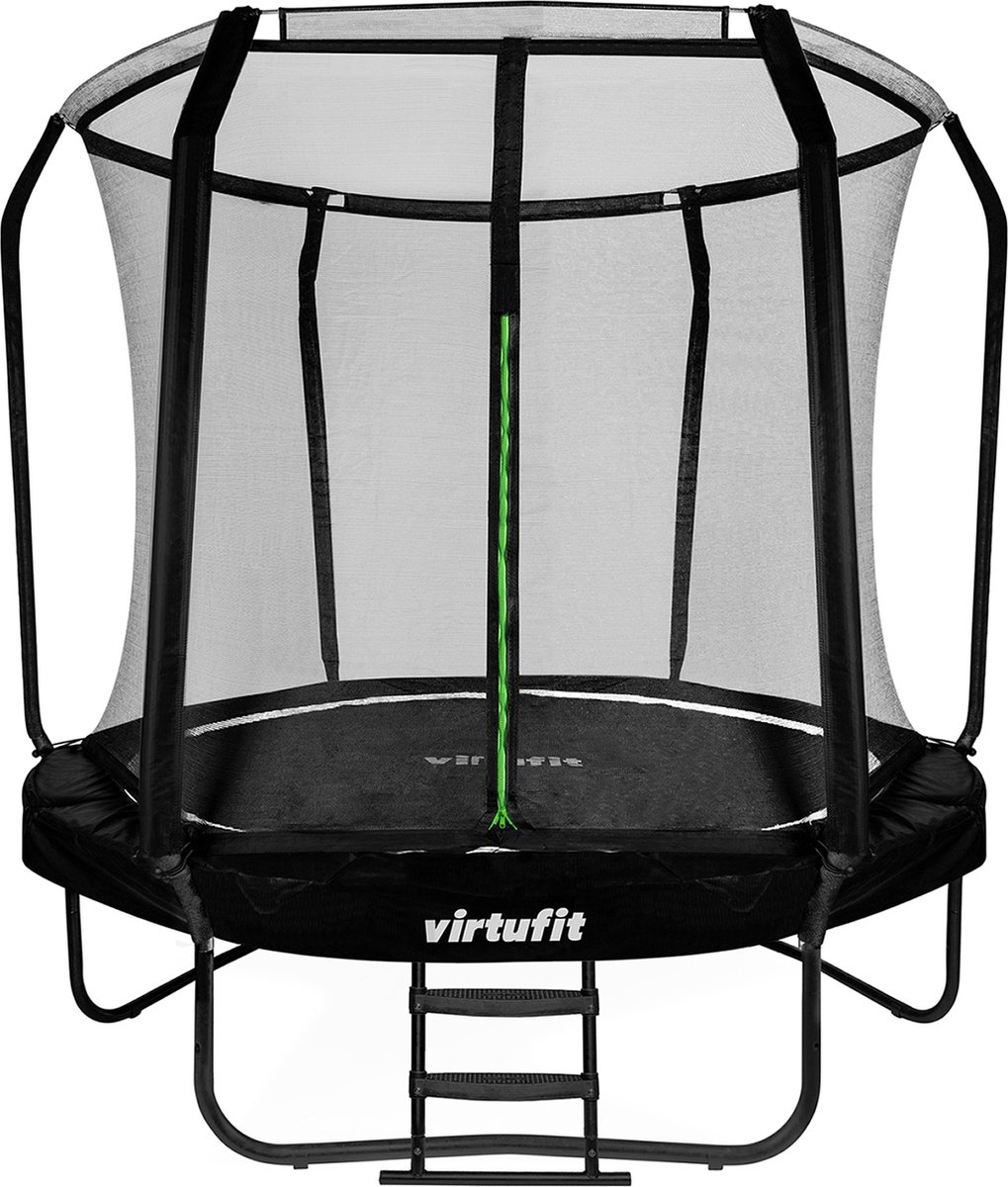 VirtuFit Premium Trampoline met Veiligheidsnet 305 cm - Zwart