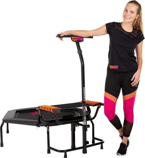 HAMMER JumpStep - Fitness Trampoline met Step Board - Zwart
