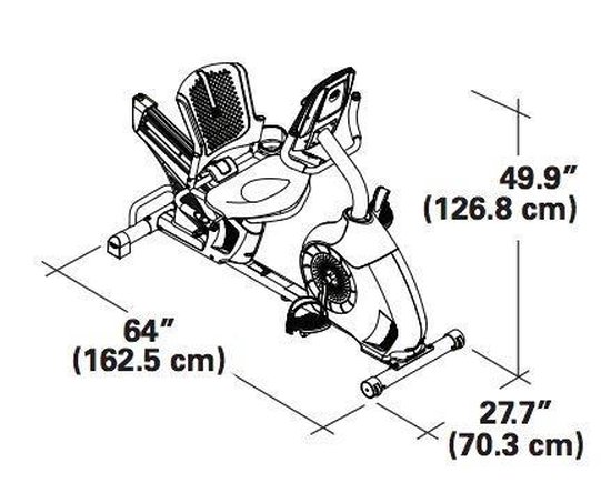 Schwinn 570R Ligfiets - Gratis trainingsschema - Zwart