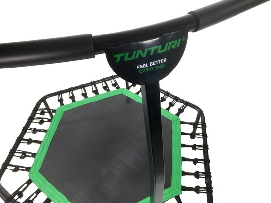 Tunturi Hexa Fitness Trampoline met verstelbare handgreep - Zwart