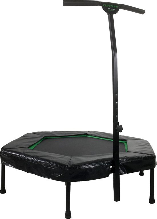 Tunturi Hexa Fitness Trampoline met verstelbare handgreep - Zwart