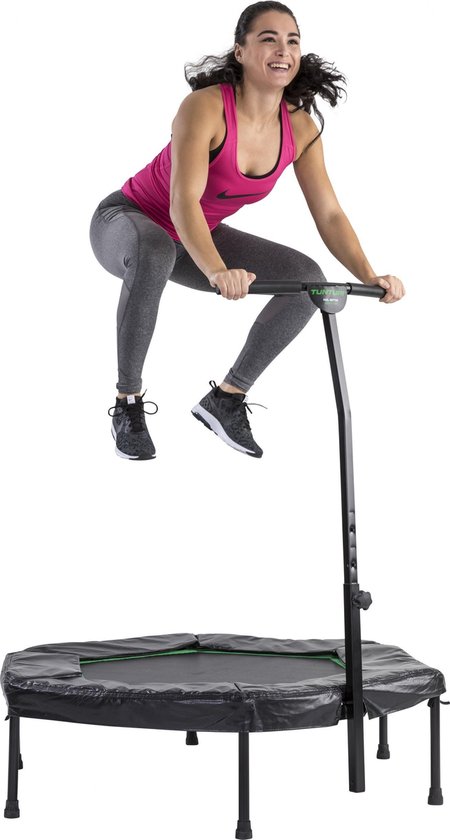 Tunturi Hexa Fitness Trampoline met verstelbare handgreep - Zwart