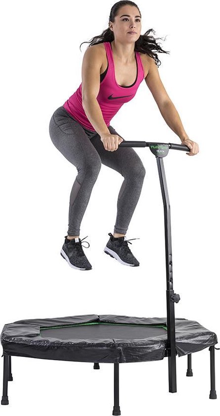 Tunturi Hexa Fitness Trampoline met verstelbare handgreep - Zwart
