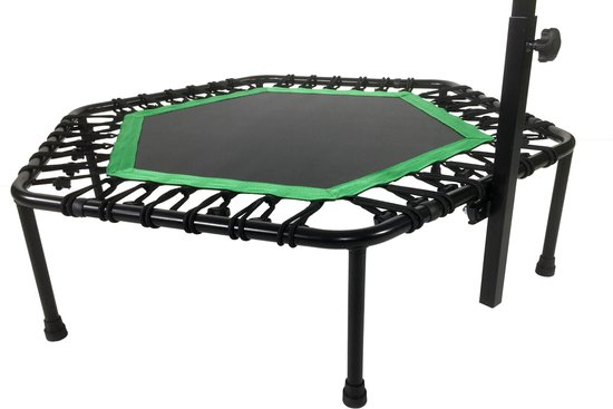 Tunturi Hexa Fitness Trampoline met verstelbare handgreep - Zwart