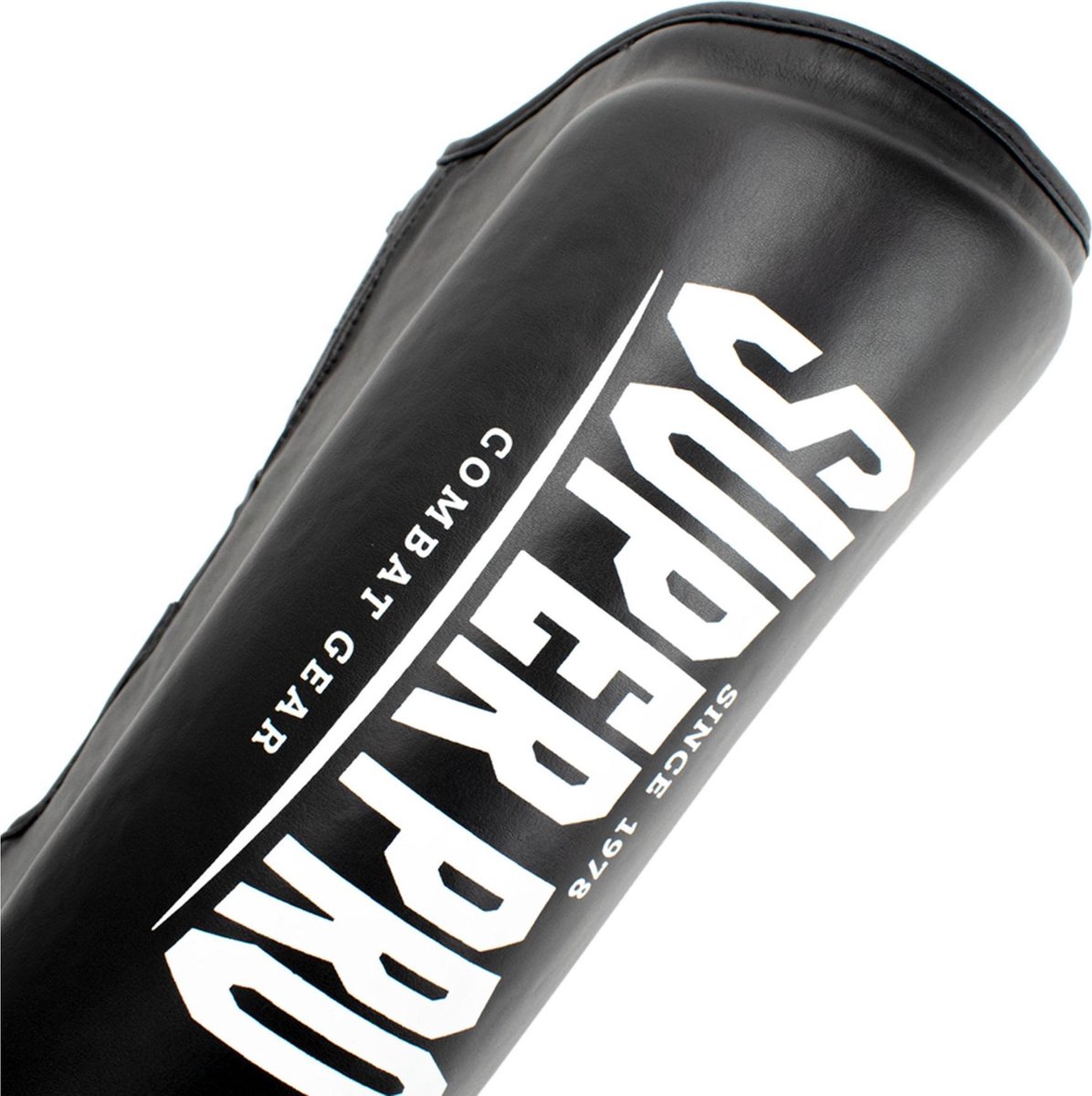 Super Pro Combat Gear Protector Scheenbeschermers -/Wit - L - Zwart