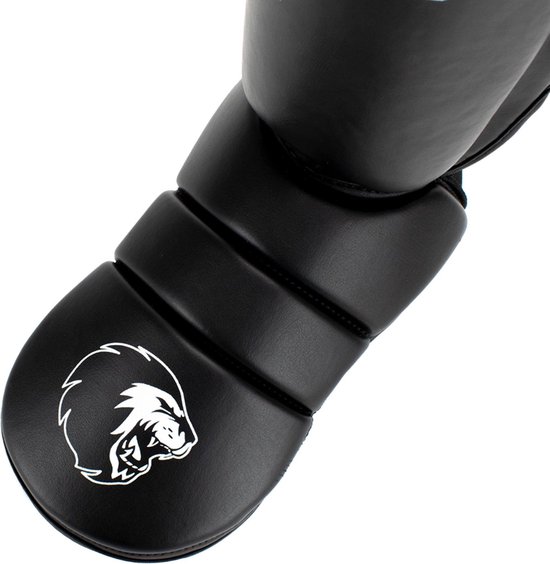 Super Pro Combat Gear Protector Scheenbeschermers -/Wit - L - Zwart