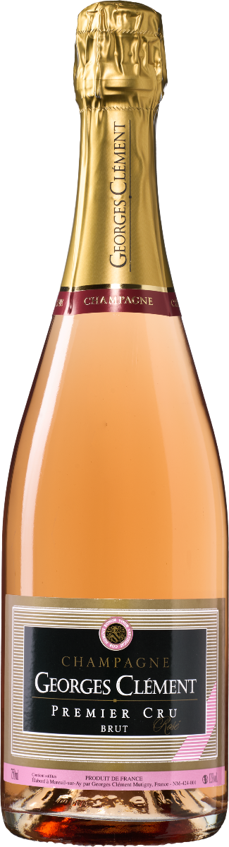 Wijnvoordeel Georges Clément Champagne AC 1er Cru Brut Rosé - Rose Goud