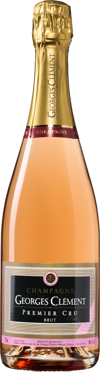 Wijnvoordeel Georges Clément Champagne AC 1er Cru Brut Rosé - Rose Goud