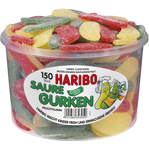 HARIBO - Sour Pickles - 150 pieces