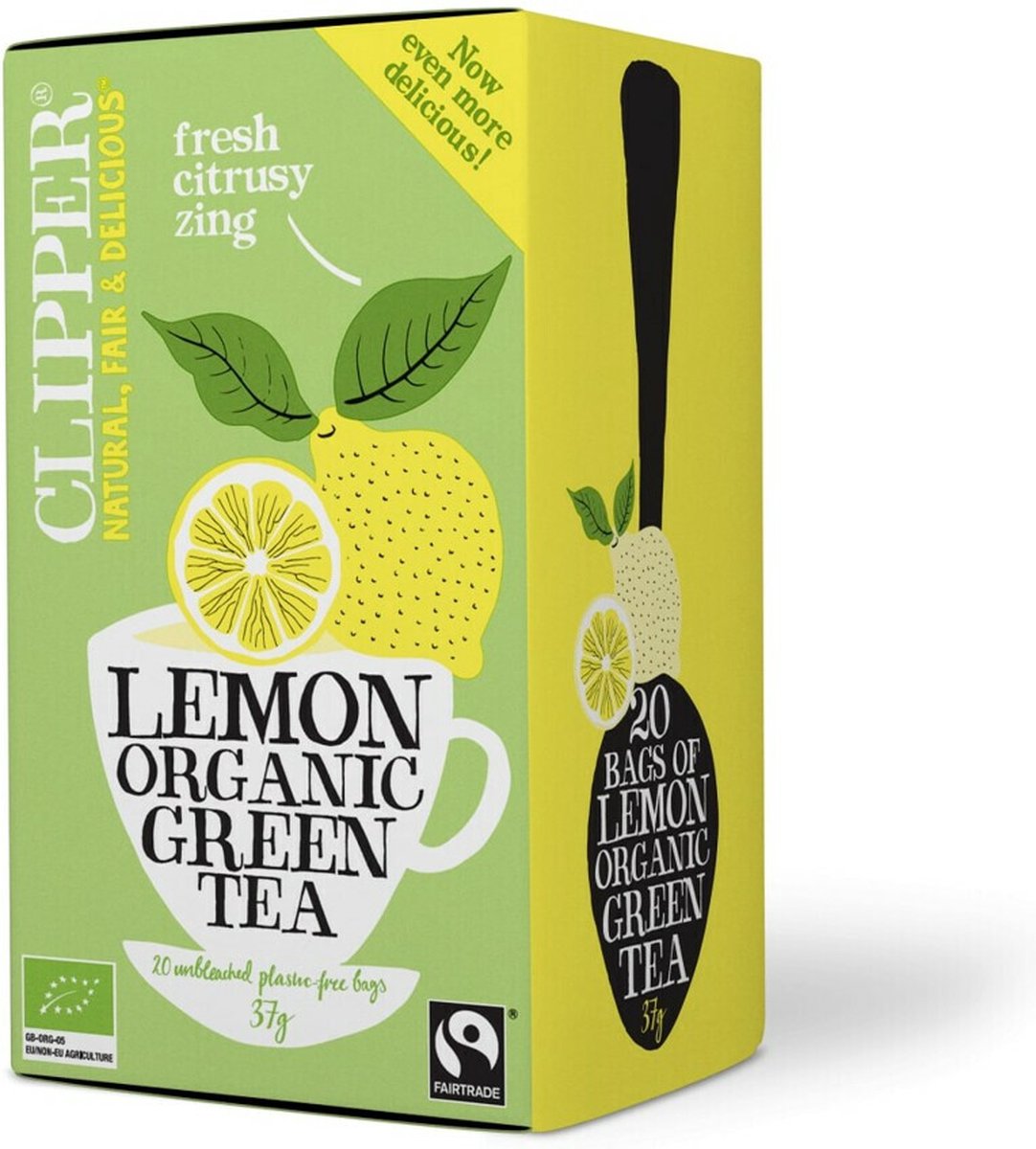 Clipper - Organic lemon & ginger tea - 20 zakjes
