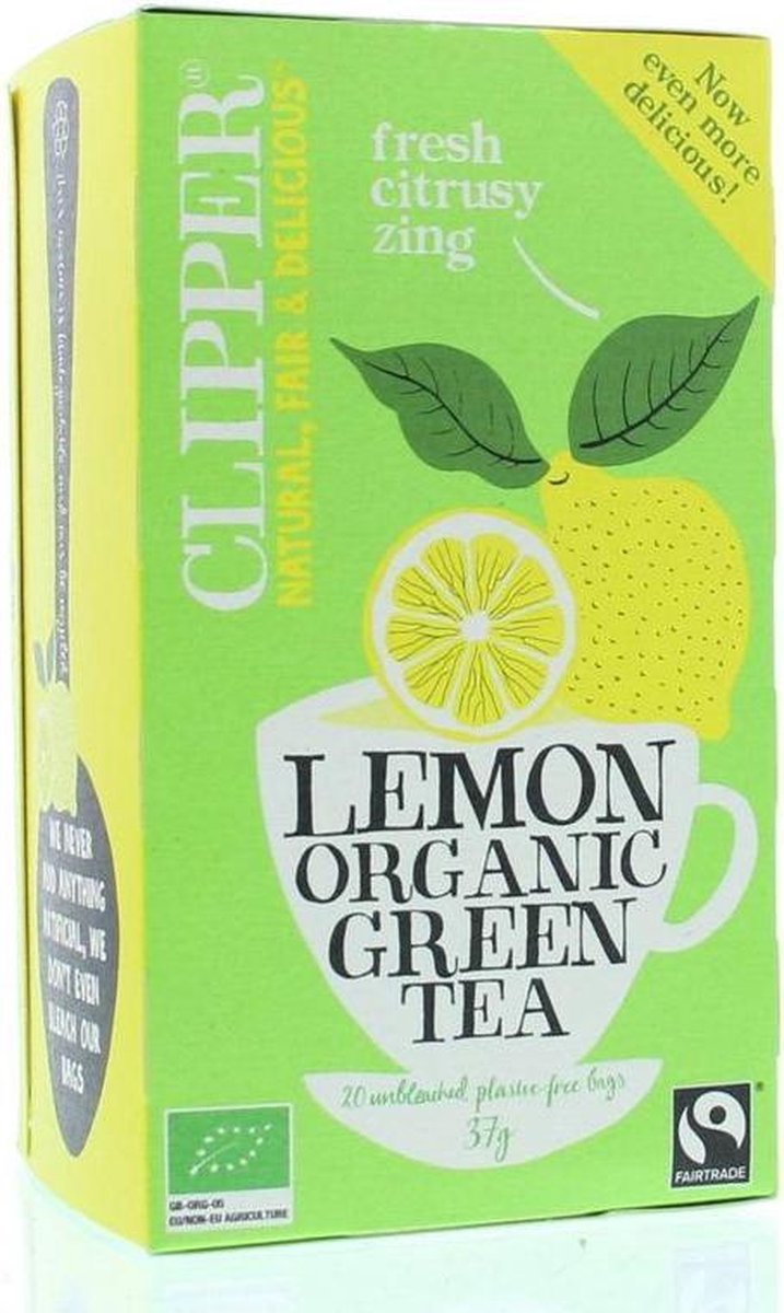 Clipper - Organic lemon & ginger tea - 20 zakjes