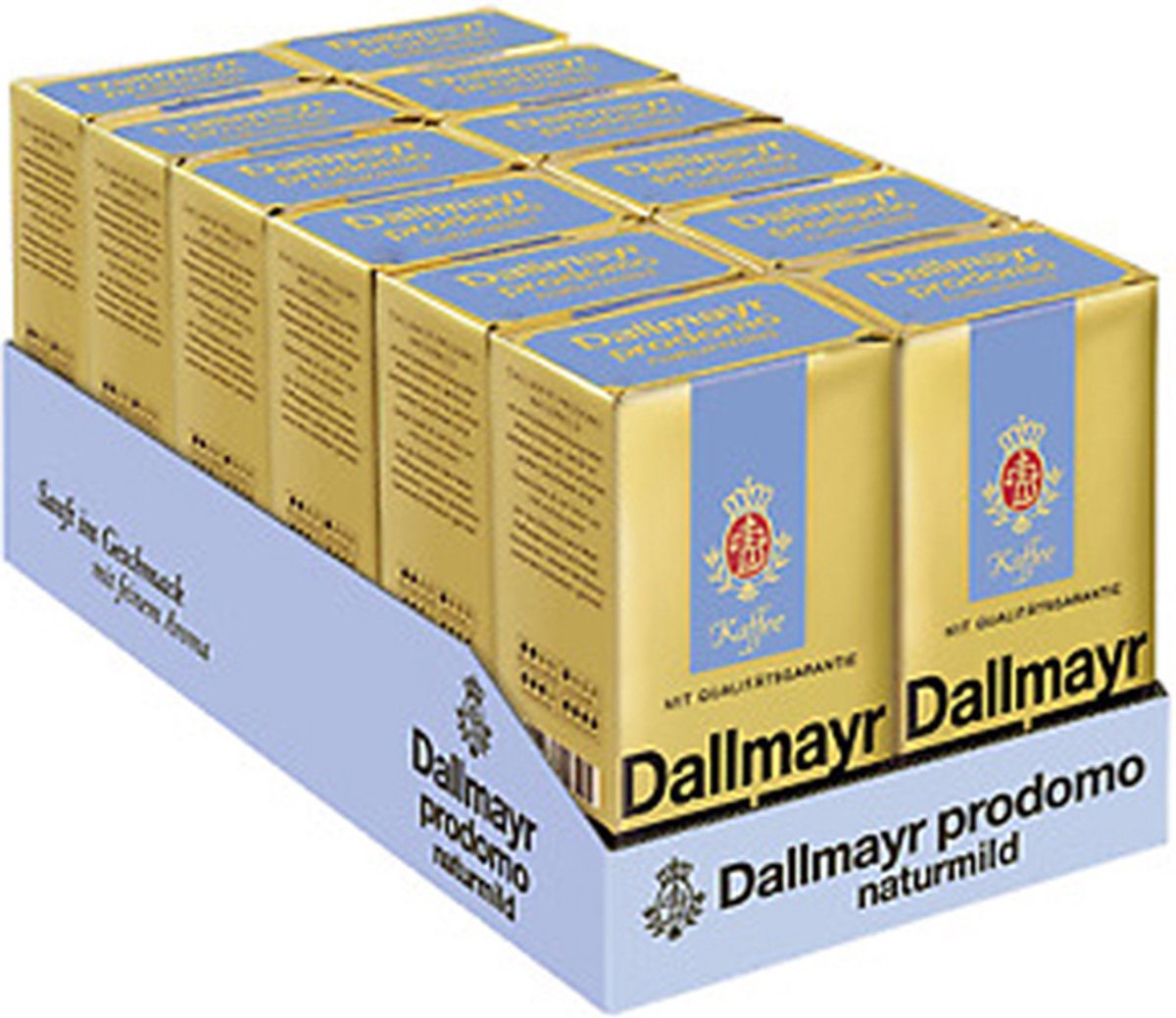 Dallmayr - Prodomo Natuurmild Gemalen koffie - 12x 500g