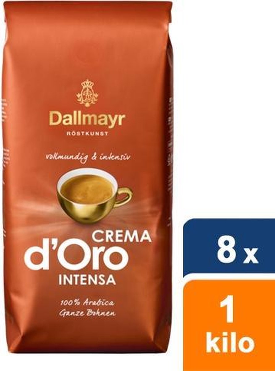 Dallmayr - Crema d&apos; Intensa Bonen - 8x 1 kg - Goud