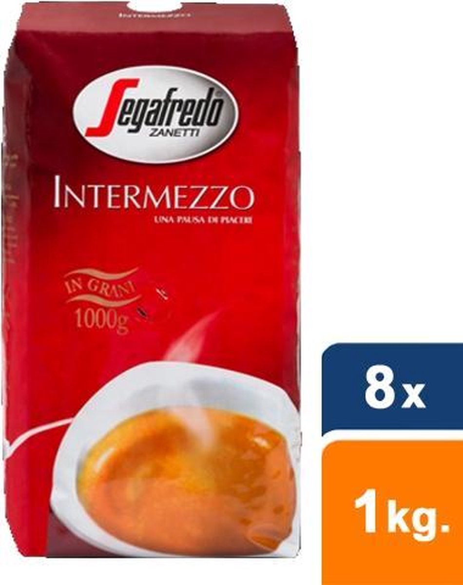 Segafredo - Intermezzo Bonen- 8x 1 kg