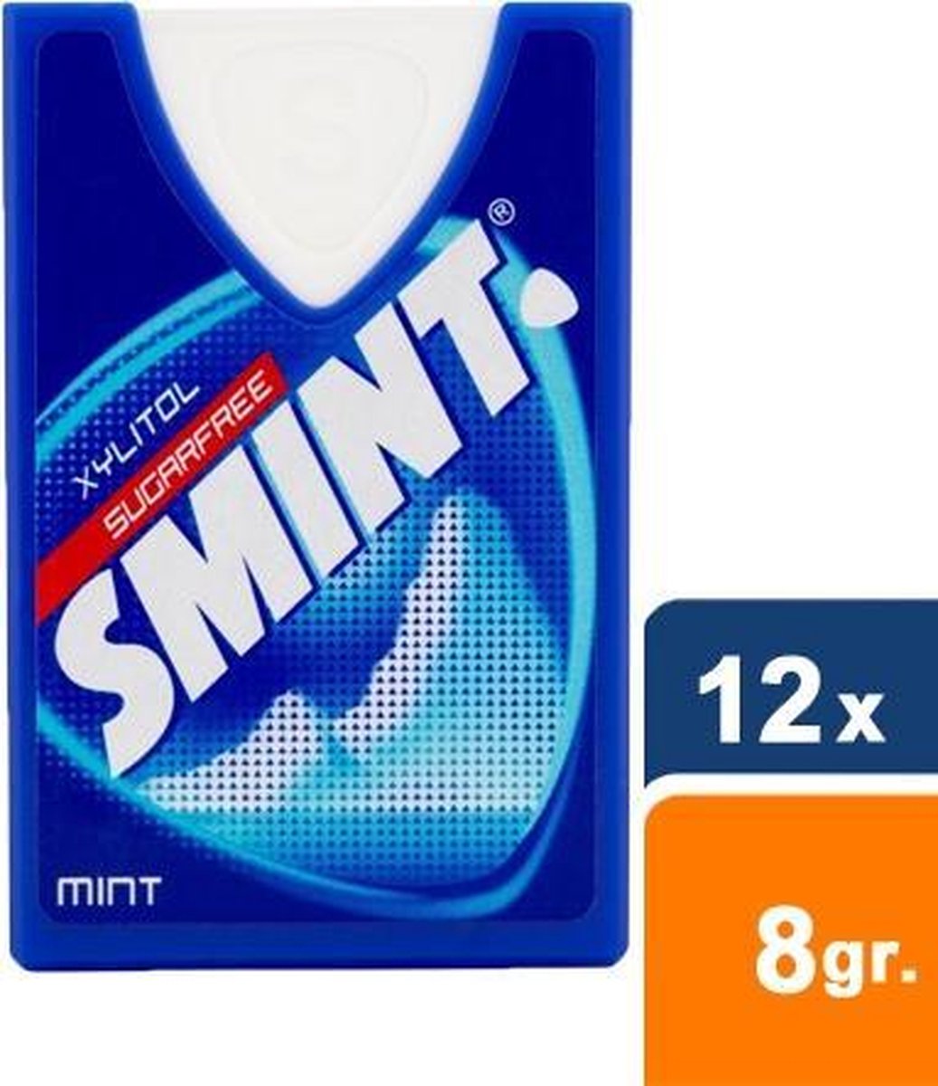 Smint - Mint Xylitol Sugarfree - 12x 8 gr