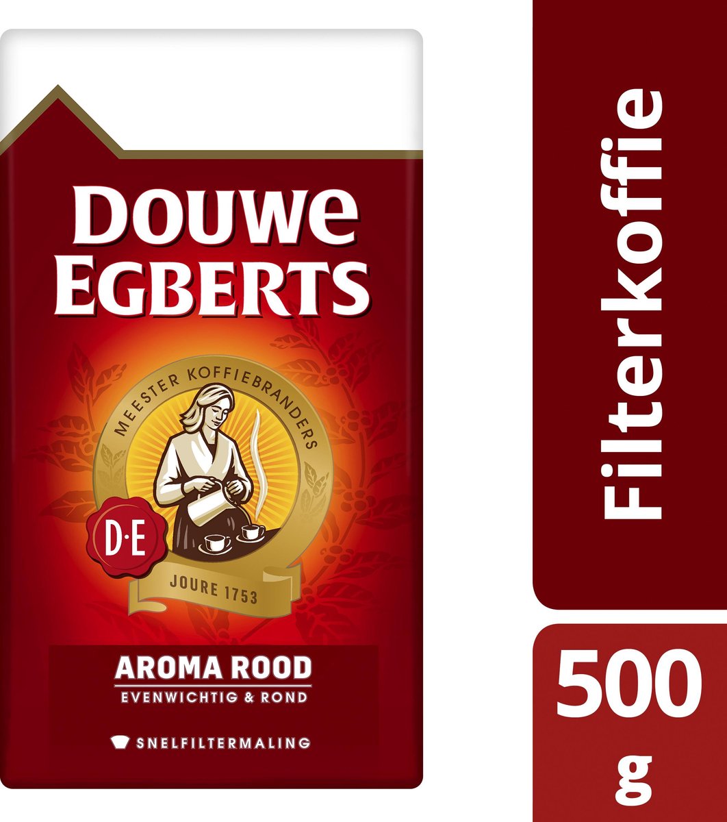 Douwe Egberts Aroma Snelfiltermaling 3 kg - Rood