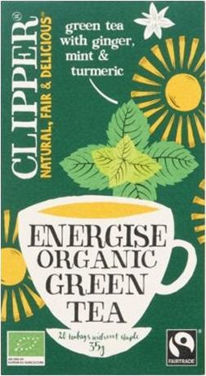 Clipper -e energise thee bio - 20 zakjes - Groen