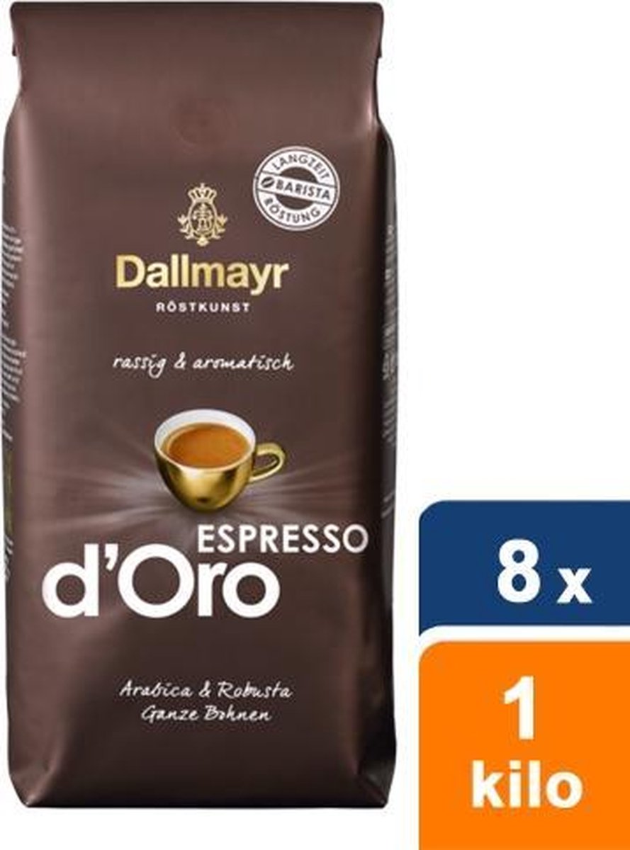 Dallmayr - Espresso d&apos; Bonen - 8x 1kg - Goud