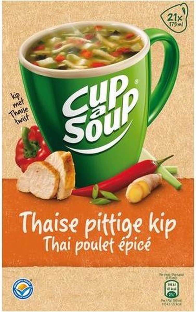 Cup A Soup - Thaise pittige kip - 21x 175ml