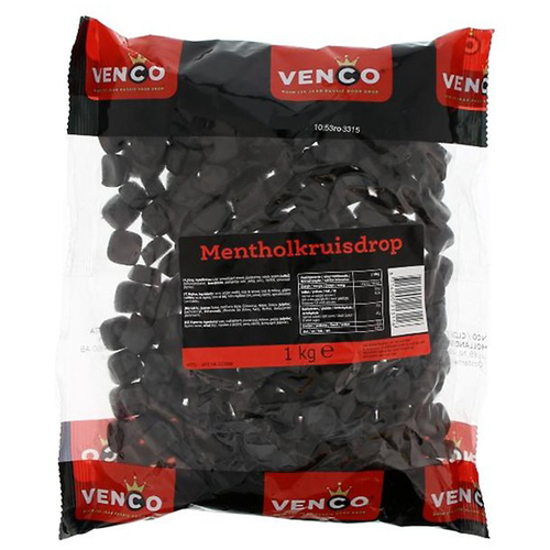 Venco - Menthol cross licorice (Mentholkruisdrop) - 1kg