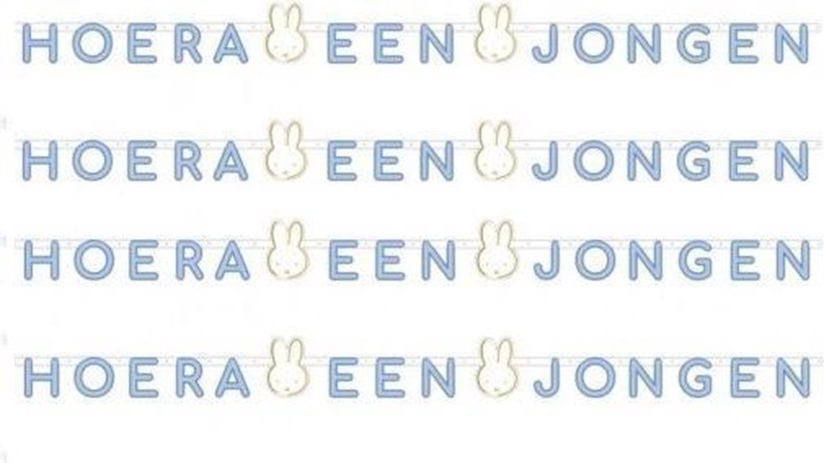 Haza Original Letterslinger Nijntje O'tje Kadootje Jongen - Blauw