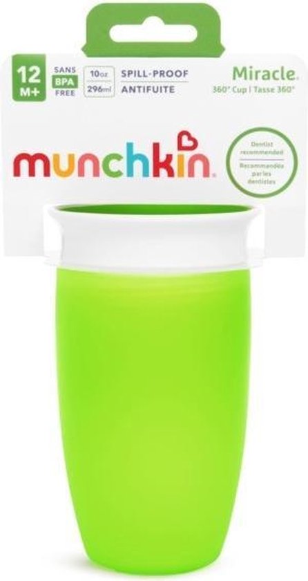Munchkin Antilekbeker Miracle Sippy Cup Green 296ml - Groen